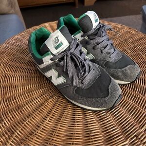New Balance 574 Gray Green Suede Mesh Sneakers Women’s Size 6 Kids 4.5 Classic